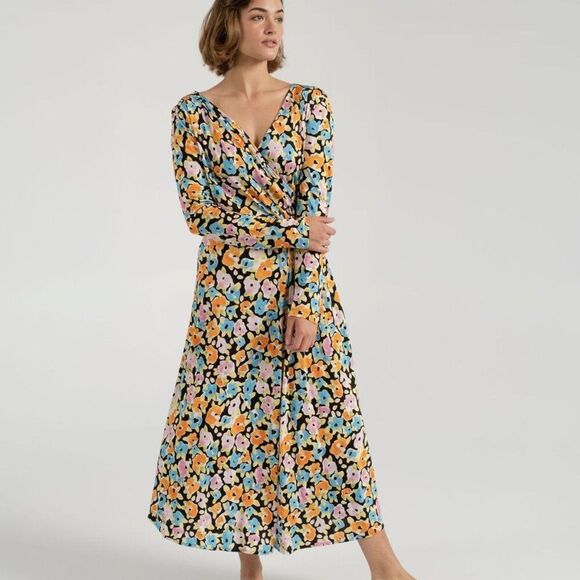 Stine Goya Lola Dress in Watercolor Floral XS - Picture 9 of 10